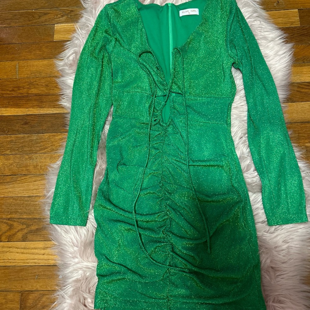 Princess Polly Alive Girl Emerald Green Dress